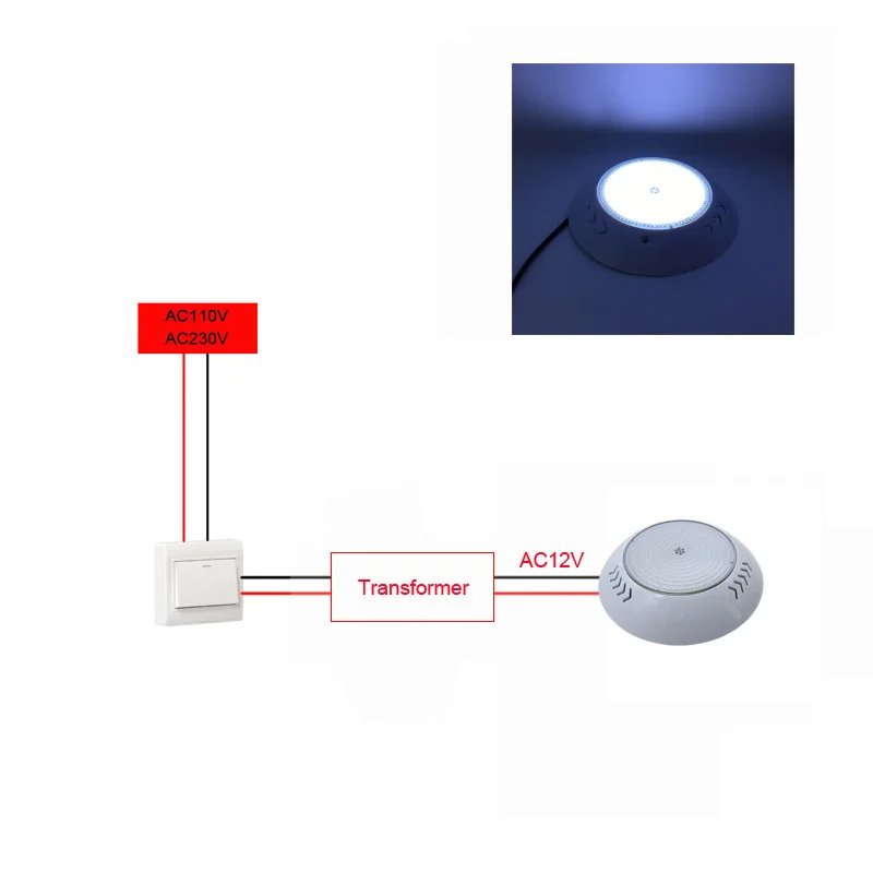 

Подводный светильник HKGOLDTURE RGB 12В 18-42Вт