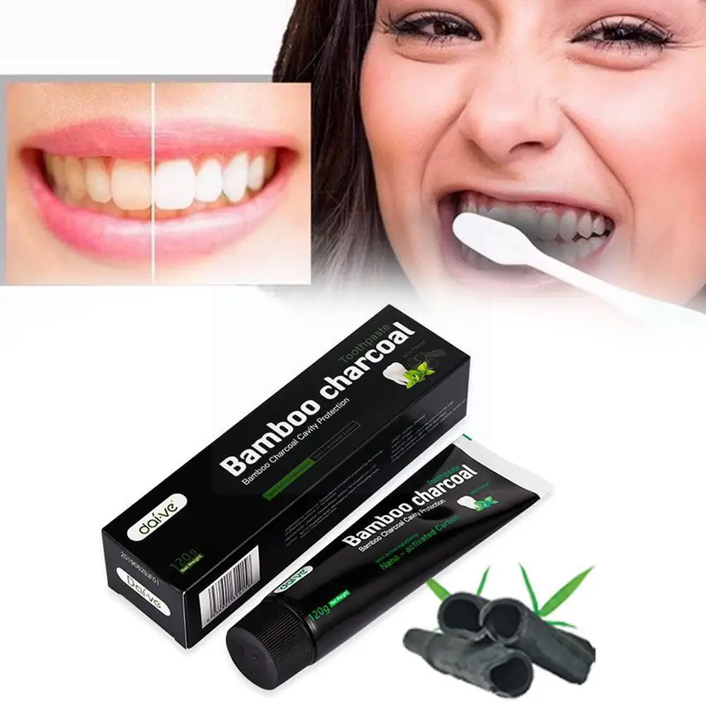 

Bamboo Charcoal Black Toothpaste Whitening Toothpaste Toothpaste Teeth Charcoal Bamboo Care Stains Remove Hygiene T4s8