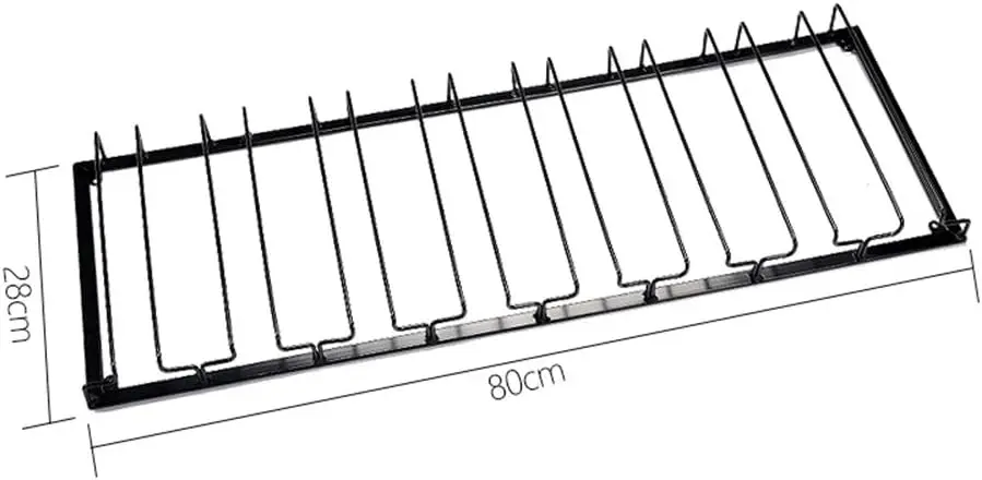 Ranuras 16 tazas metal negro debajo del gabinete colgante nei champán copa Baş винный шкаф |
