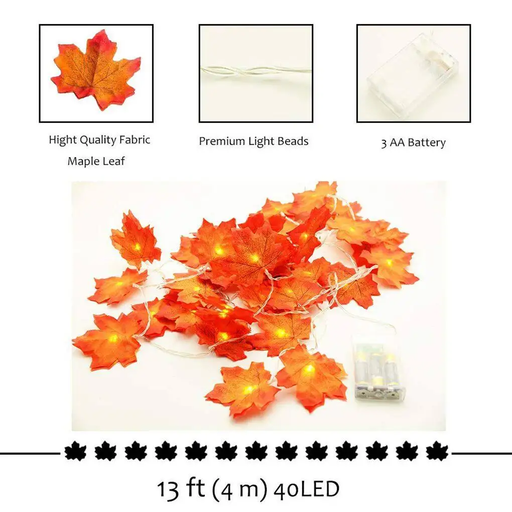 

Waterproof Maple Leaf LED String Light Living Room Strip Lamp Decoration