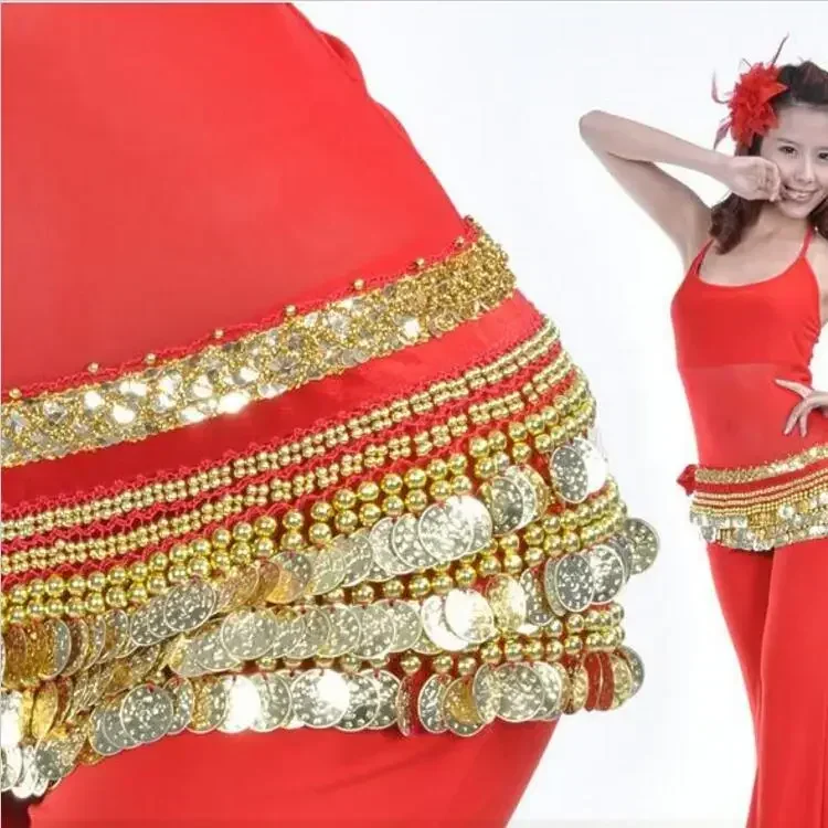 Женский ремень для танца живота черный красный белый синий розовый аксессуар 338