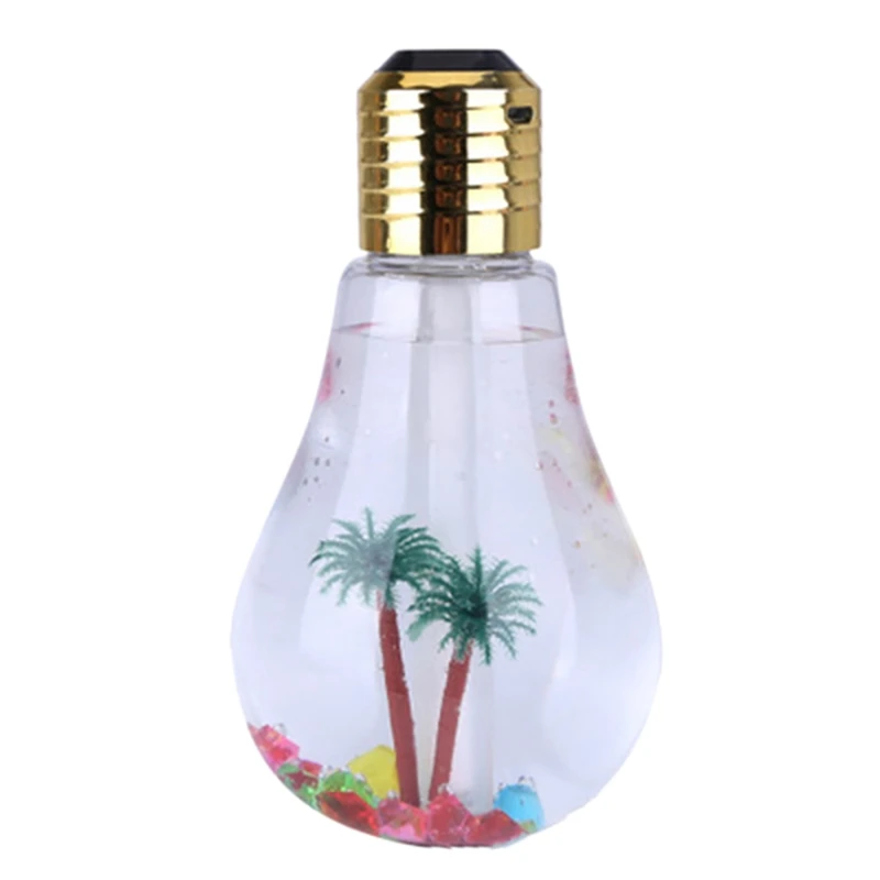 

Air Humidifier Bulb Lamp Shade Decorative Lights Diffuser Purifier Atomizer with Colorful LED Night Light for Office