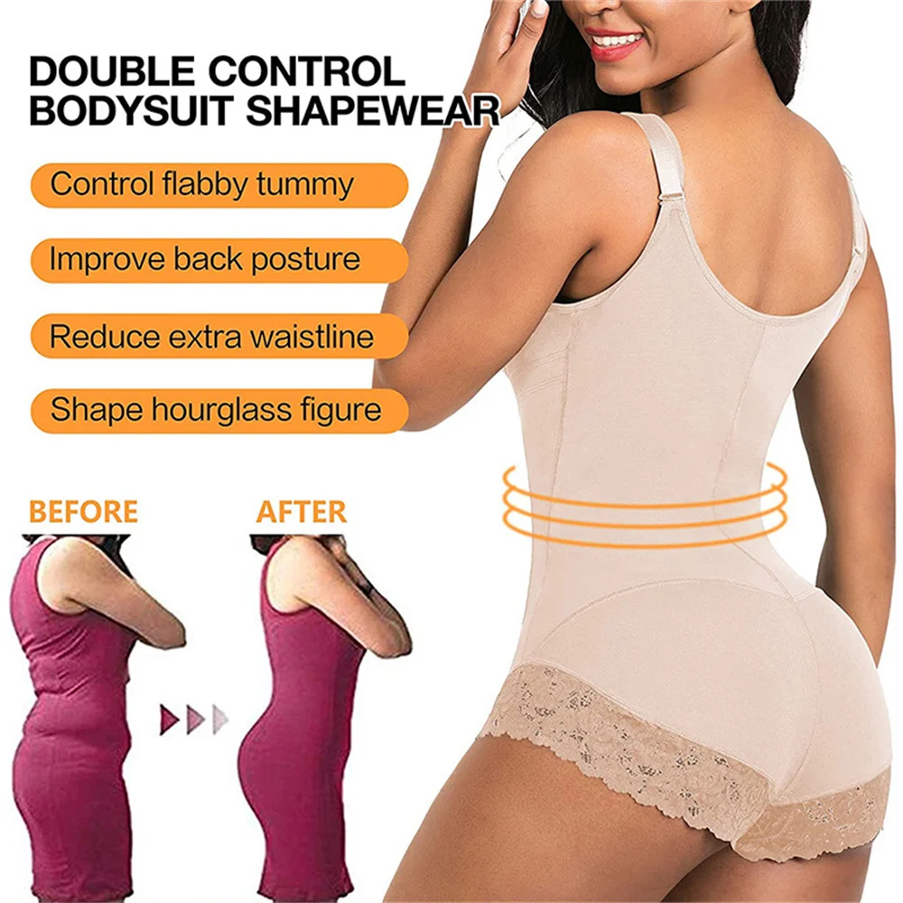 Body Shaper Women Waist Trainer Butt Lifter Flat Stomach Slimming Binders Bodysuit Sheath Belly Pulling Corset Panties Shapewear