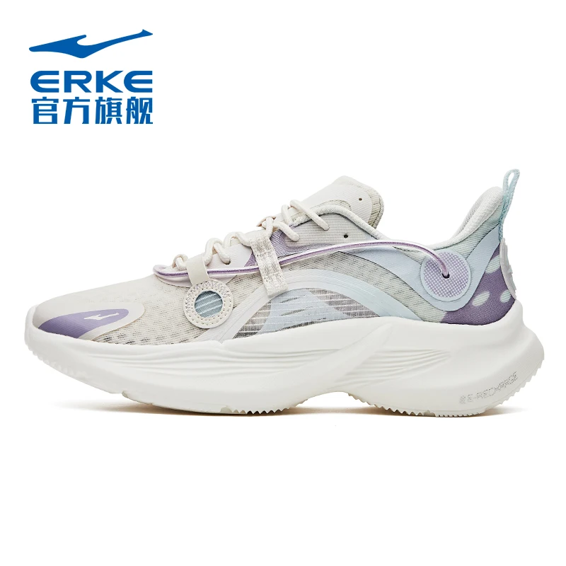 

Erke спортивная обувь женская обувь на воздушной подушке для осени и зимы женские нескользящие и упругие легкие кожаные кроссовки для бега