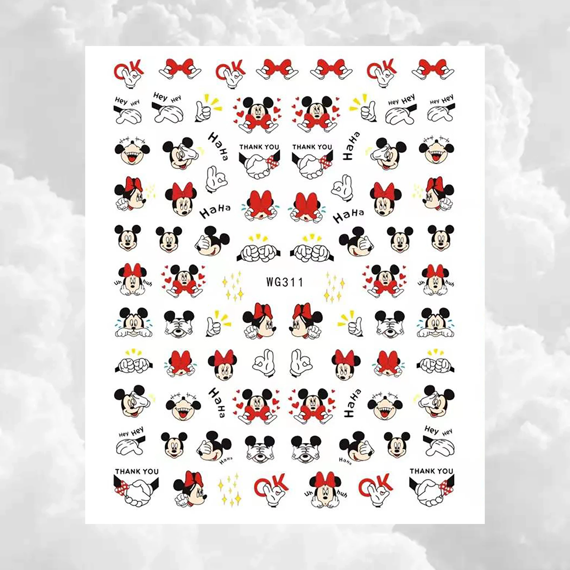 Дисней История игрушек Даффи Лило и Стич слайдер для ногтей 3D наклейки дизайна