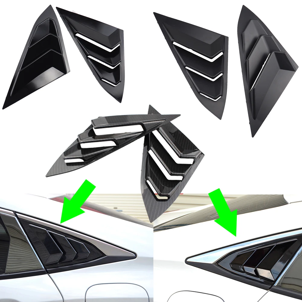 

Боковые вентиляционные жалюзи для окна Автомобильный задний спойлер для Honda Civic Seden только 2016 2017 2018 2019 ABS солнцезащитный козырек