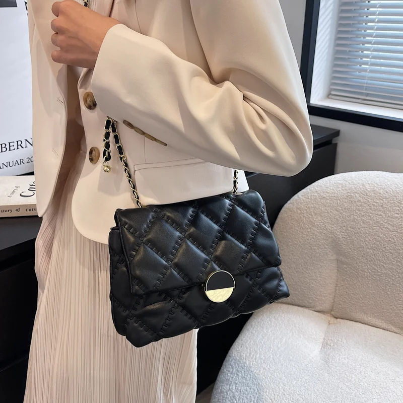 Female Retro Tide Bag Fashion Ringer Chain Crossbody Bags for Women Foreign Style Small Square  Sac сумка  الحقيبة женский Bolsa