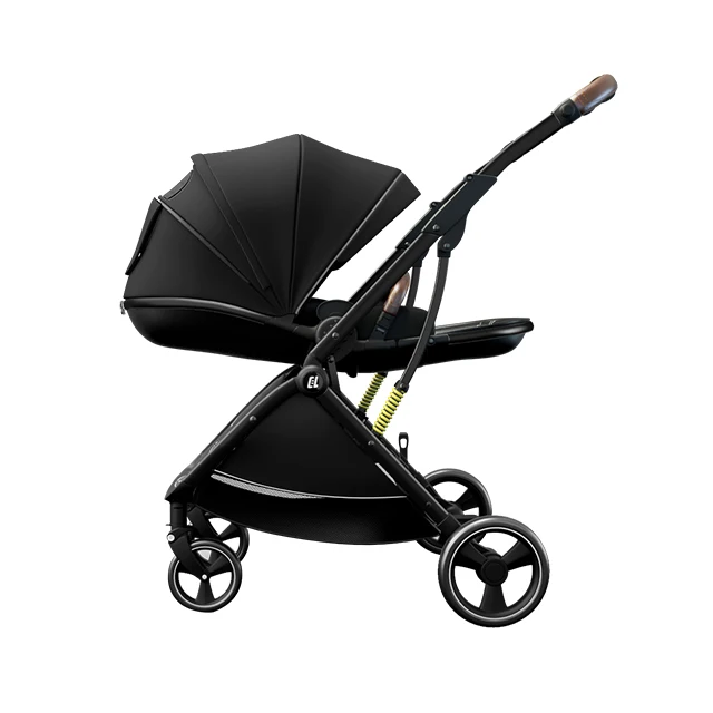 

Coballe Baby Stroller Chinese Supplier Directly Sale Egg Design Leather Custom OEM Customized Frame Logo Black