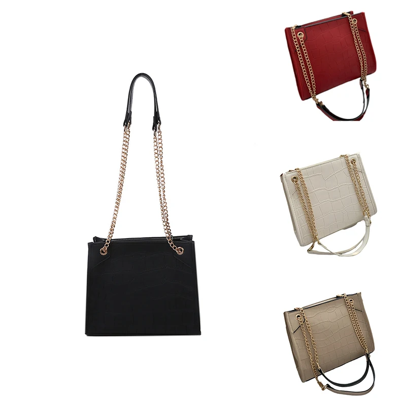 

ASDS-Large-Capacity Crocodile Pattern Chain Bag Fashion Shoulder Bag Messenger Bag Tote Bag