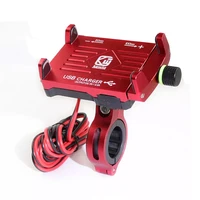 motorcycle phone holder with usb power charger for 3 5 7moto equipment motorbike mountain bike holder moto accessories