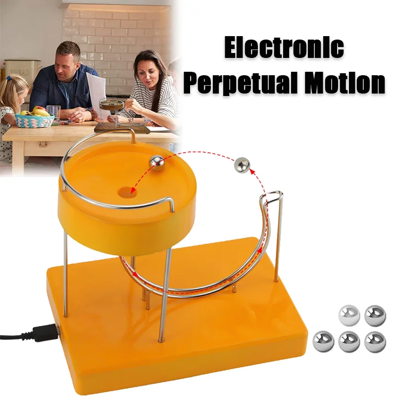 

Kinetic Art Motion Inertial Metal Electronic Perpetual Motion Toy Home Office Decorative Ornament Household Accessories