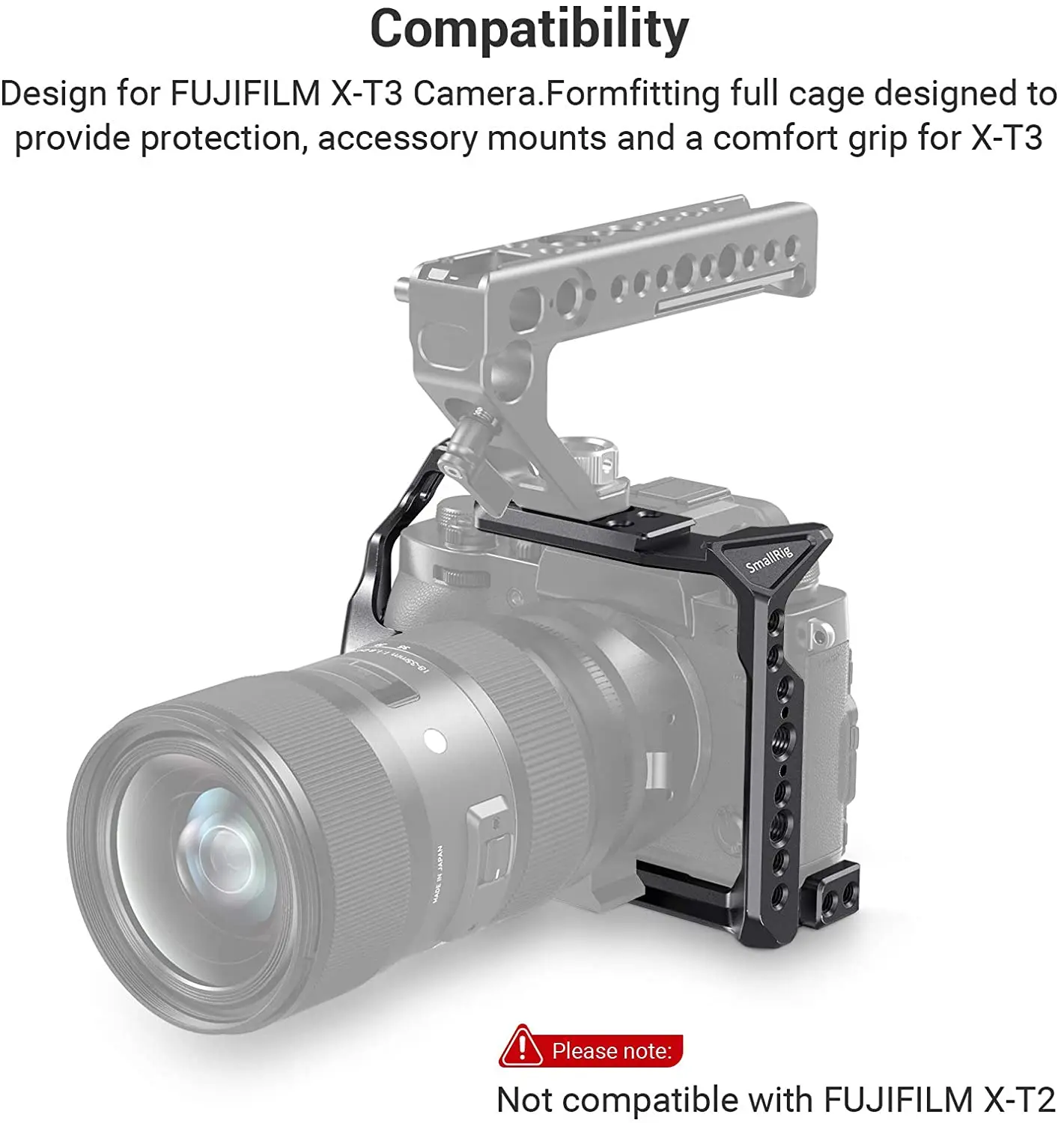 Клетка SmallRig для цифровой зеркальной камеры Fujifilm X-T3 X T3 T2 Риг с НАТО рельсовой