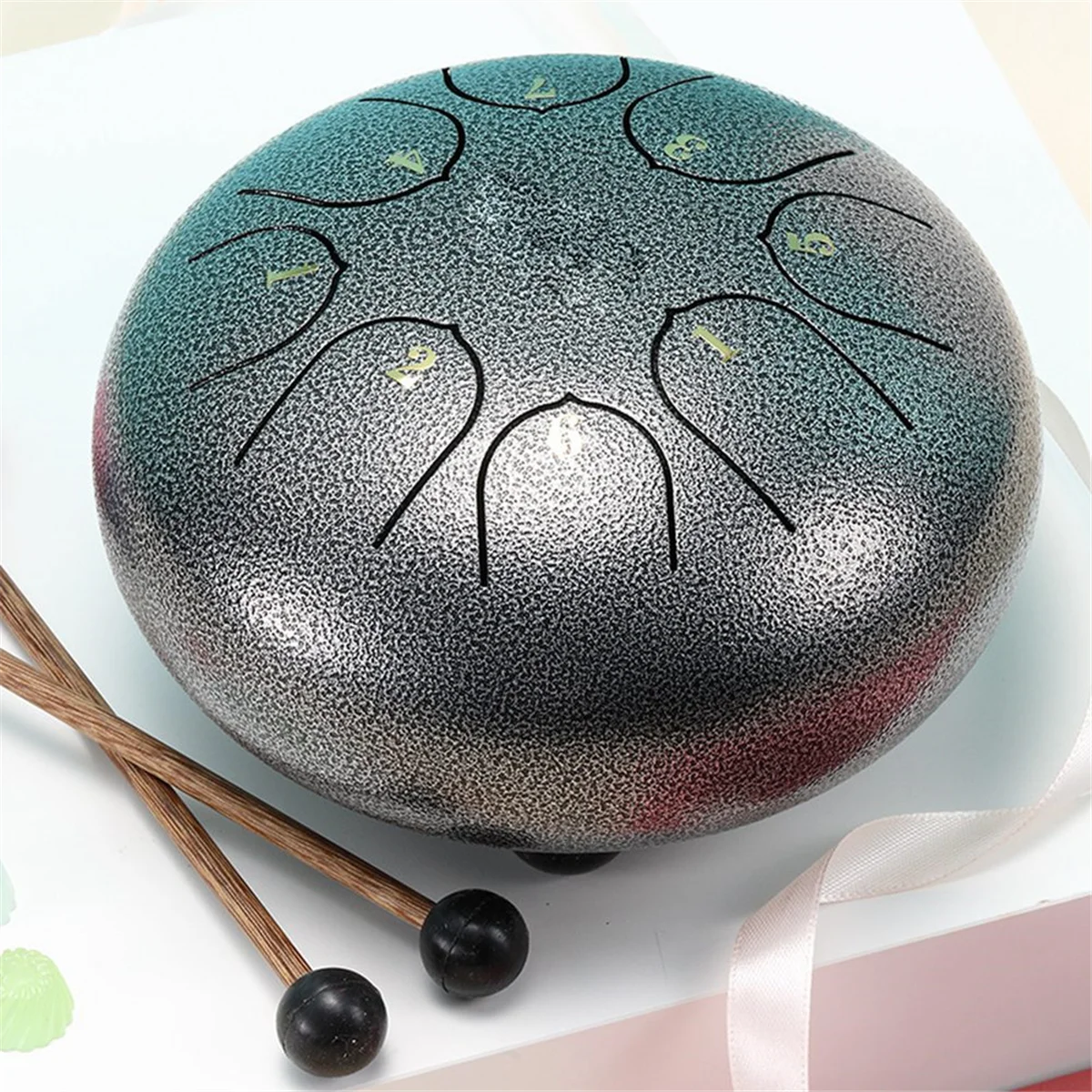 6 дюймов 8 тонов дождь барабан открытый чакра садовый инструмент эфирный F