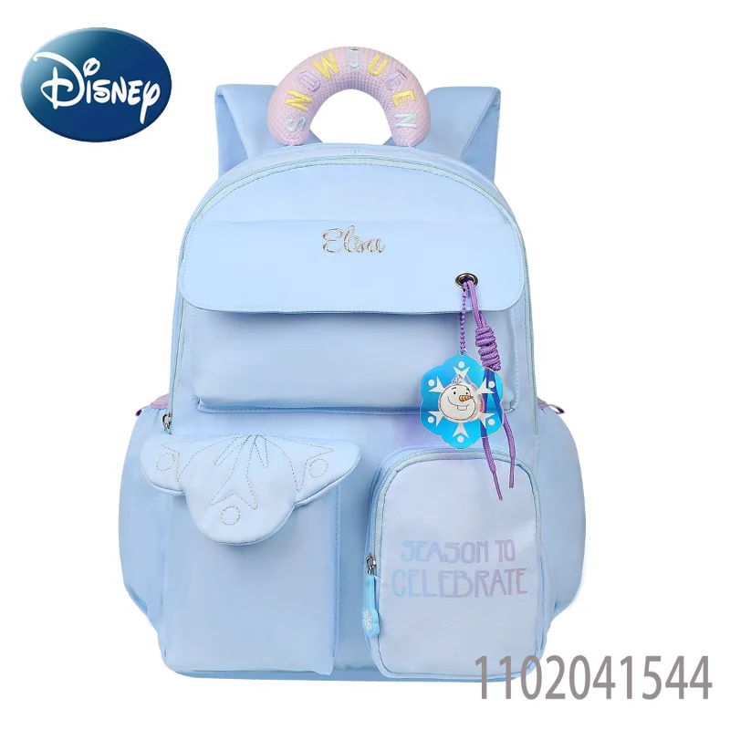 Disney Cute Girls' School Bag Large Capacity High Quality Student Backpack Waterproof for Primary Secondary and College Students