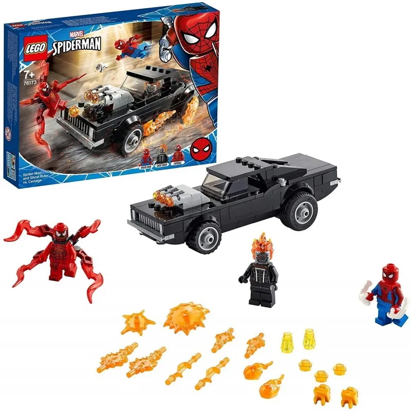 LEGO Spider Man the Ghost Rider vs. Carnage, Marvel superhero Set toy with  construction car|Blocks| - AliExpress