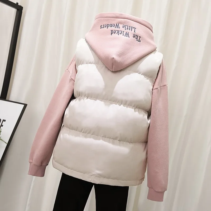 Куртка женская осенне-зимняя теплая без рукавов 2021 | Женская одежда