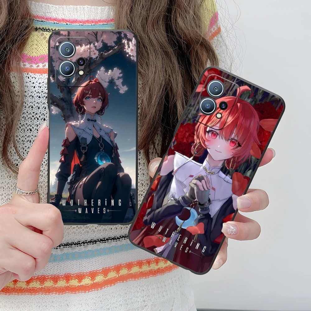 Wuthering волны Danjin Чехол для мобильного телефона Huawei P60 P50 P40 P30 P20 P10 P9 P8 Pro Lite Plus черный