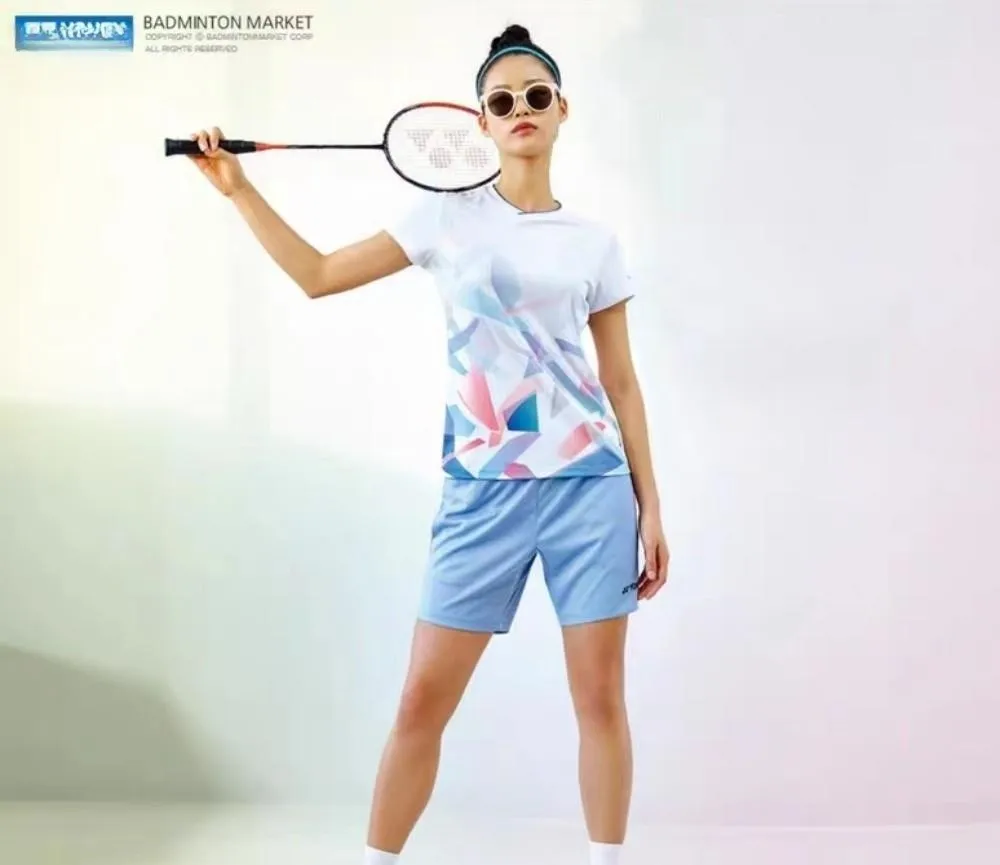 YY Badminton T-shirt Half Sleeve Round Neck Quick Dry Breathable Absorbent Men And Women Outdoor Sports