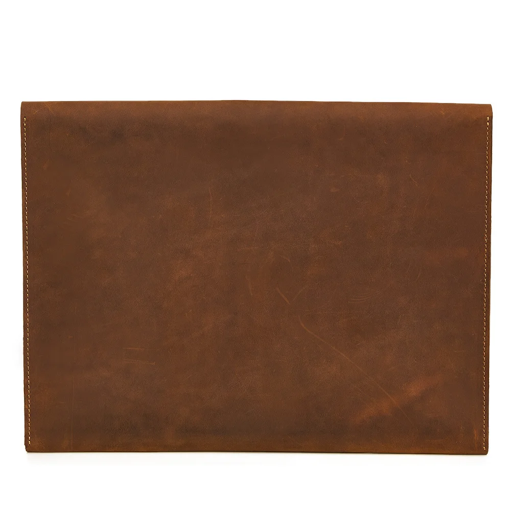 Сумка А4 для Ipad из натуральной кожи однотонная винтажная Сумка-клатч документов