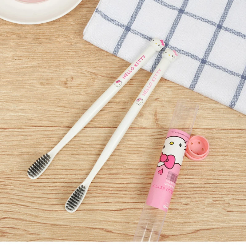 

Hello Kitty Cute Household Small Toothbrush Soft Bristle Children Adult Universal Travel Portable