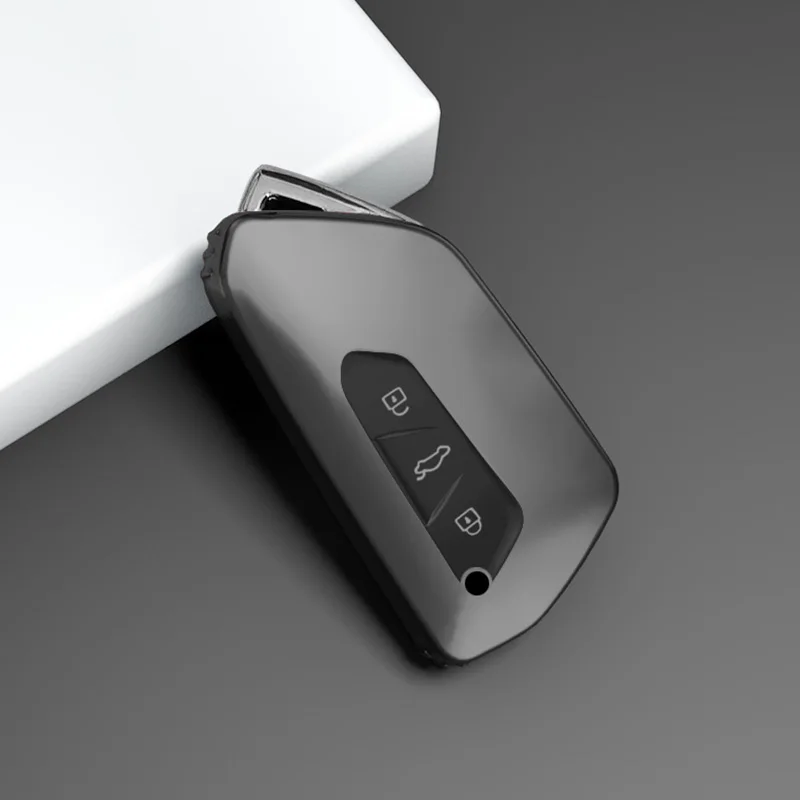 

Для VW Golf 8 Mk8 GTI GTD R ID3 ID4 2020 украшение мягкий чехол для автомобильного ключа из ТПУ, держатель для брелока, накладка, автомобильные аксессуары