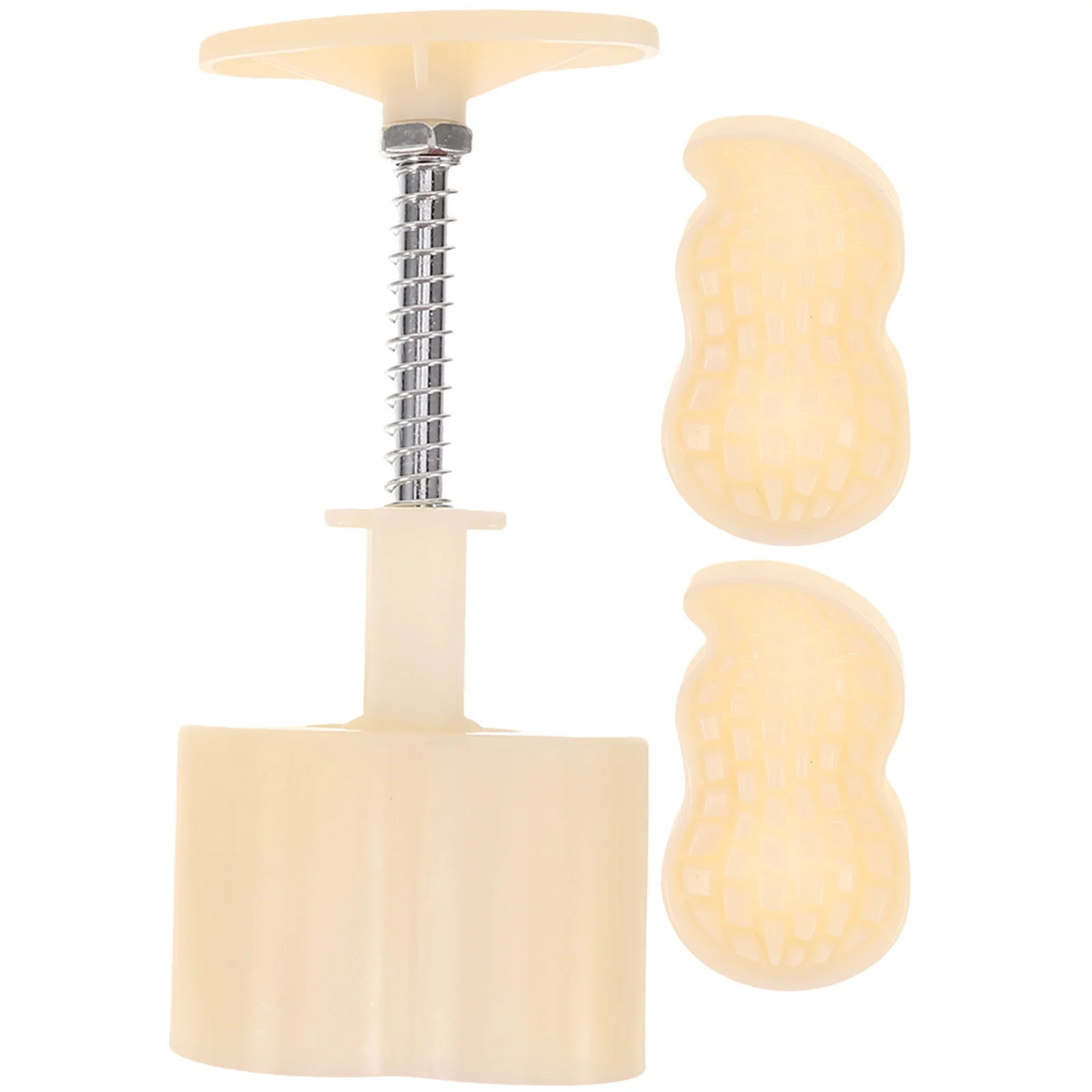 

Hand Press Moon Cake Molds DIY Maker Stamps Chinese Molder Peanut Shaped Baking