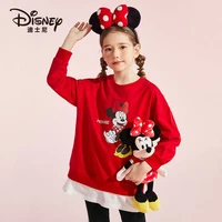disney cotton minnie daisy sweatshirts and leggings suit girls clothing sets casual fake skirt cute autumn kids clothes