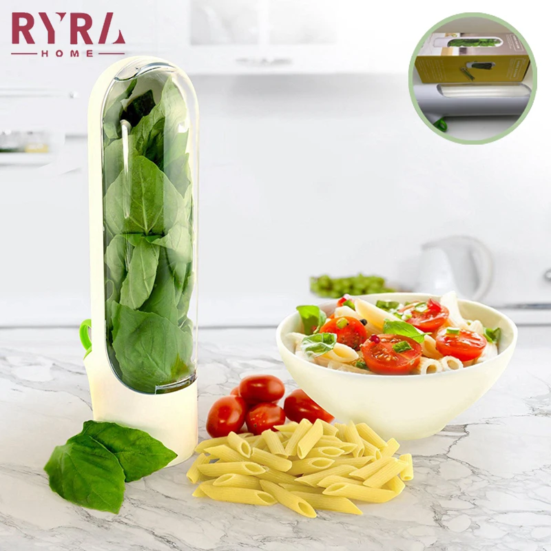 

Herb Storage Capsule Vanilla Fresh-Keeping Cup Kitchen Premium Herb Keeps Fresh Gadgets Keep Greens And Vegetables Fresh Longer