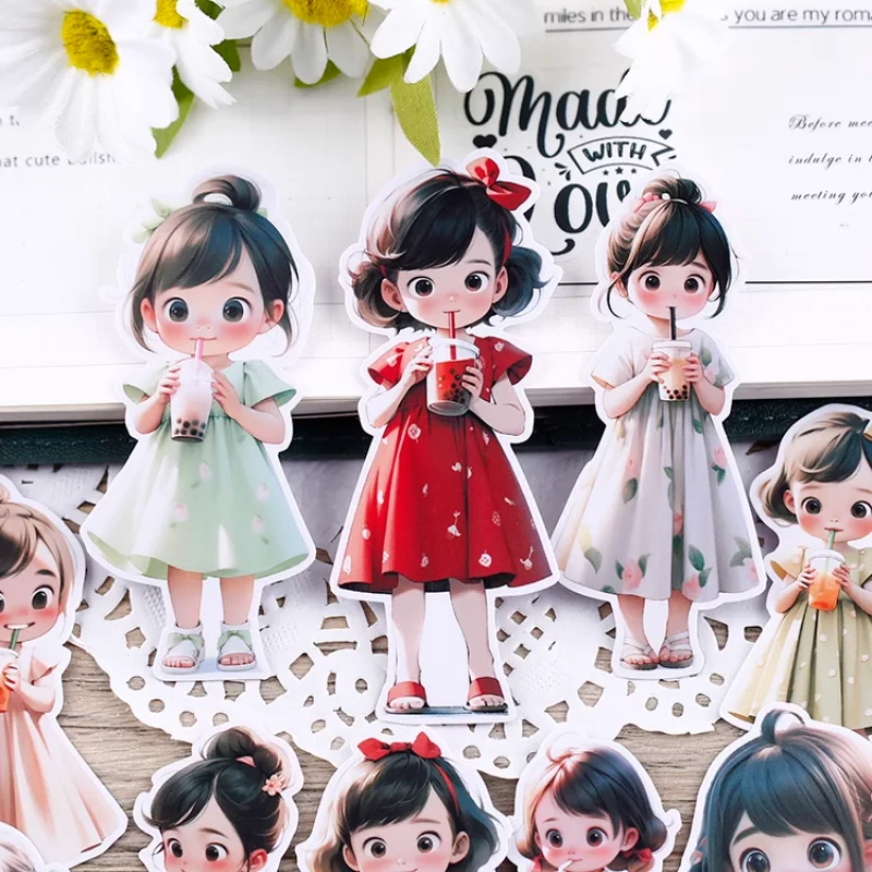 

БЛИНГИРД наклейки Milk Tea Girl 15 шт.