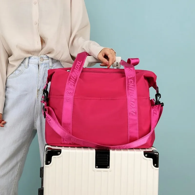 Summer New Large capacity Travel Bag Sports Gym Bags Women Fashion Women Cabin Shoulder Bags carry on luggage bag cricut