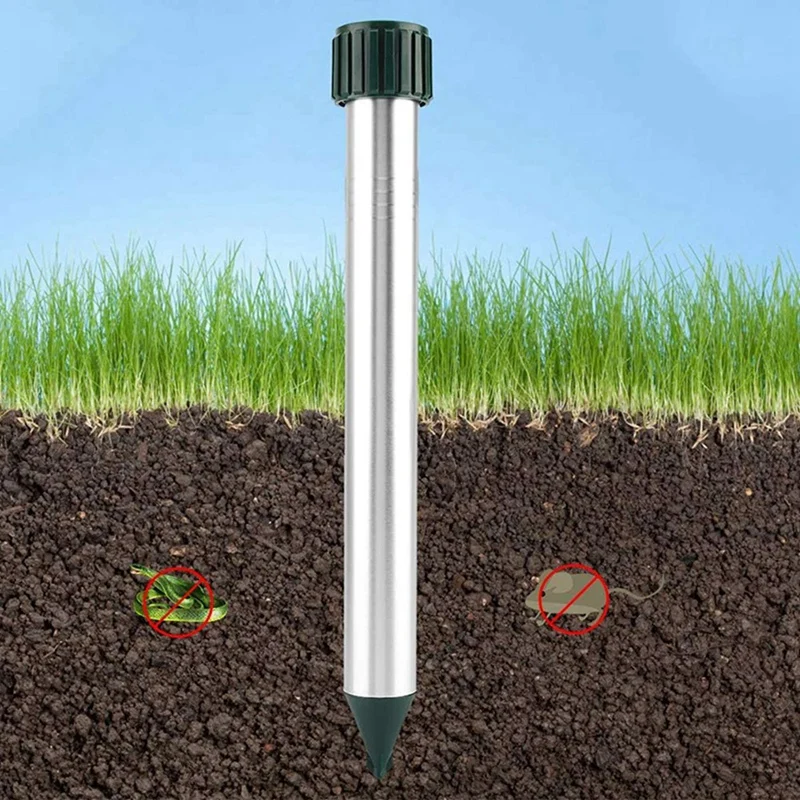 Отпугиватель Кротов с вибрационным двигателем 4 шт. Репеллент для средство