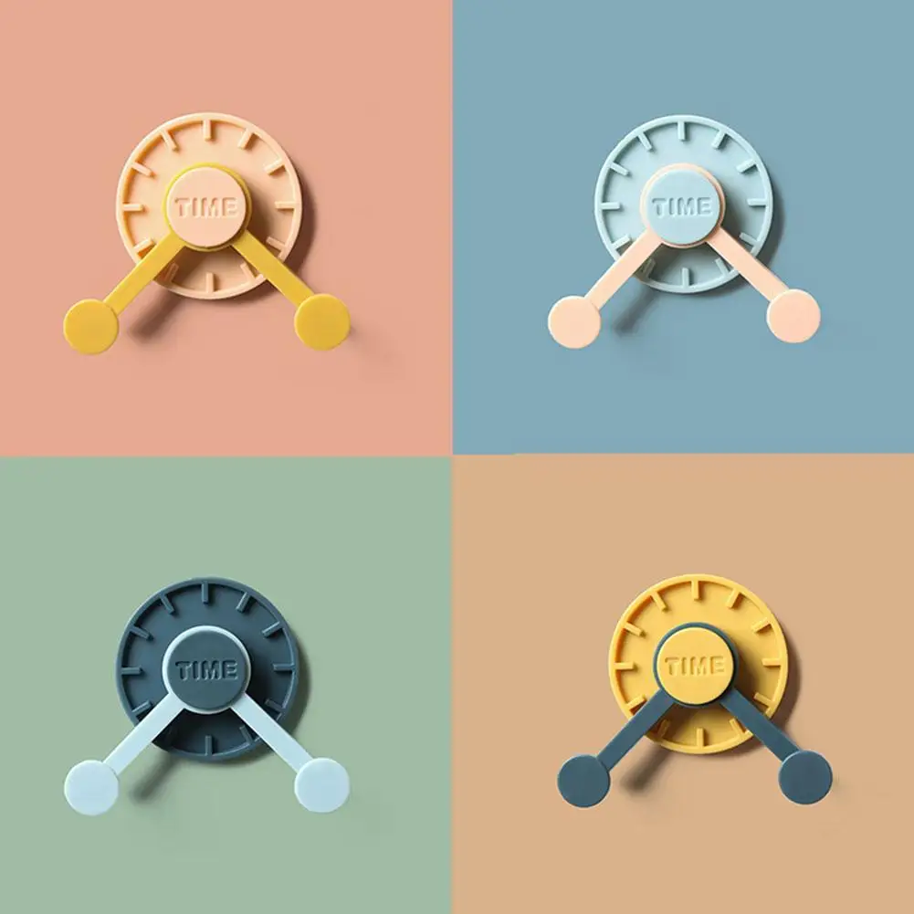 

Creative Swivel Hook Self Adhesive Door Hook Key Holder Rack Bathroom Towel Coat Hangers Kitchen Wall Hook Storage Cute