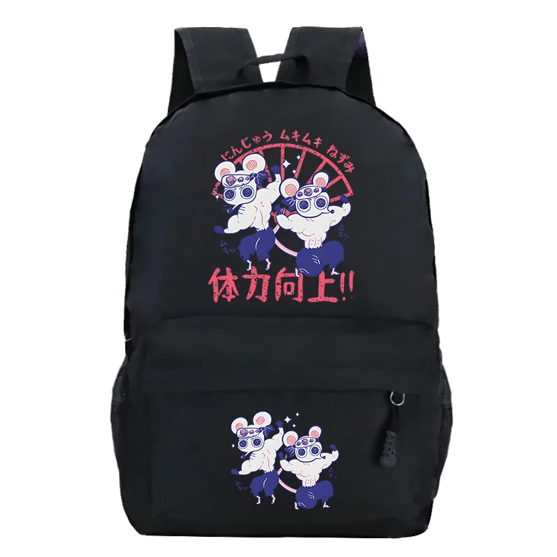Demon Slayer-mochila escolar kawaii para niños y mujeres, bolso de viaje, mochila...