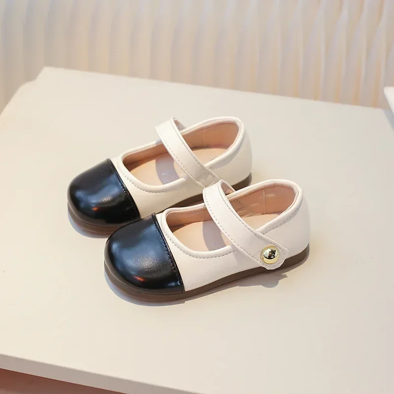 Туфли принцессы для девочек от Jogerli. Базовая детская школьная обувь на плоской