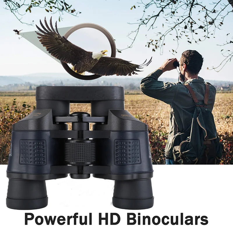 

Мощный бинокль 60x60 HD, телескоп длиной 3000 м/90000 м, складной оптический мини-бинокль BAK4 FMC для охоты, занятий спортом на открытом воздухе, кемпин...