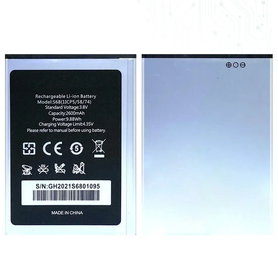 Сменный аккумулятор емкостью 2600 мАч для OUKITEL S68/C16 Pro C16pro