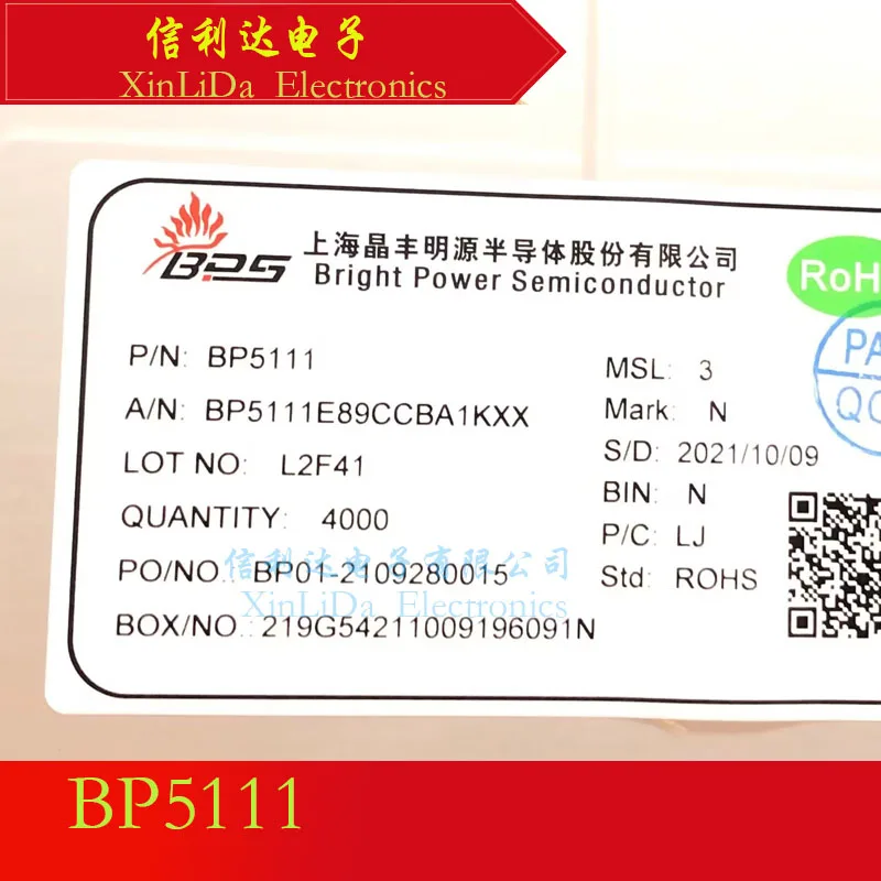 

BP5111 SOT89-3 High-precision single-ended linear LED SCR dimmer chips New and Original