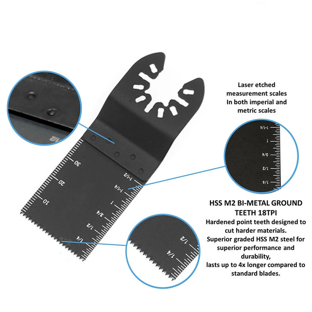 

20Pcs Oscillating Multifunctional Saw Blade Multi Tool Cutting For Dewalt Fein Multimaster Makita Ridgid Black&Decker