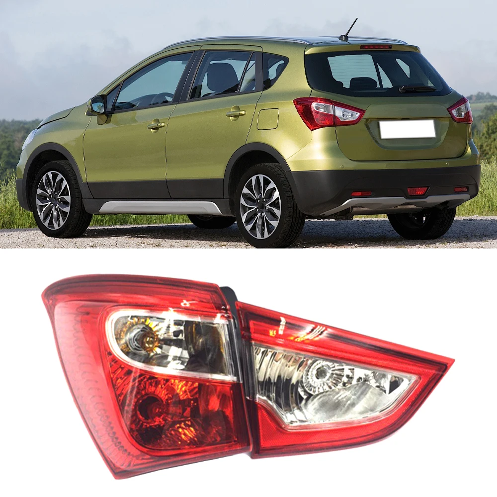 Auto Schwanz Licht Schwanz Bremse Lampe Mit Halogen Birne Taillamp Rücklicht Für Suzuki S-Cross 2014 2015 Für SX4 2016