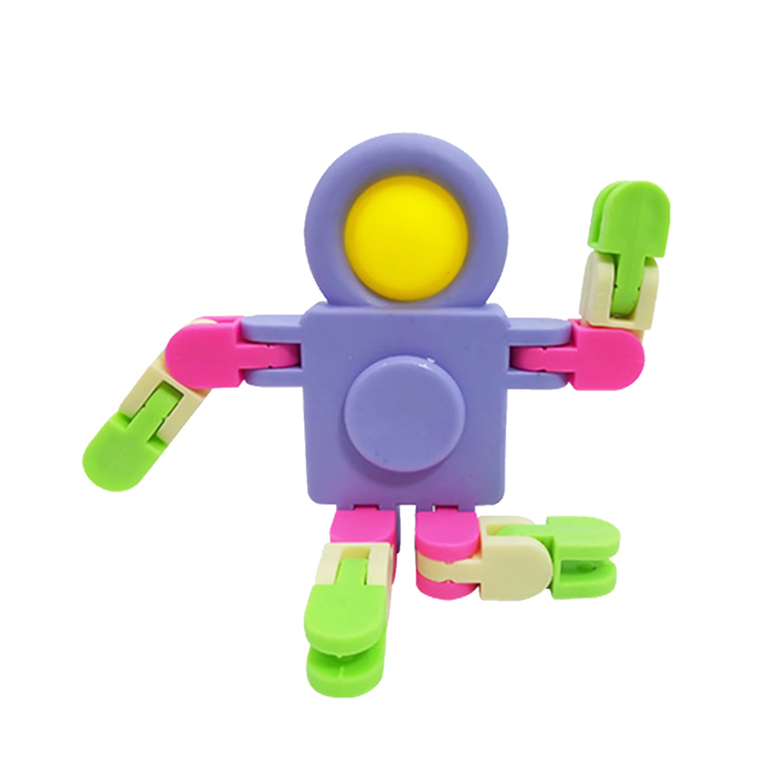 

Transformable Fingertip Sensory Mechanical Gyro Spinner Hand Toys Spaceman Chain Decompression Rotating Deformed Spinner