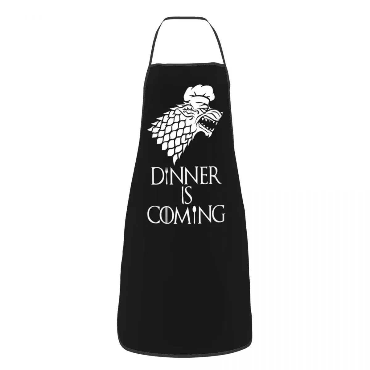 

Unisex Dinner Is Coming Apron Kitchen Chef Cooking Baking Bib Women Men Tablier Cuisine for Painting
