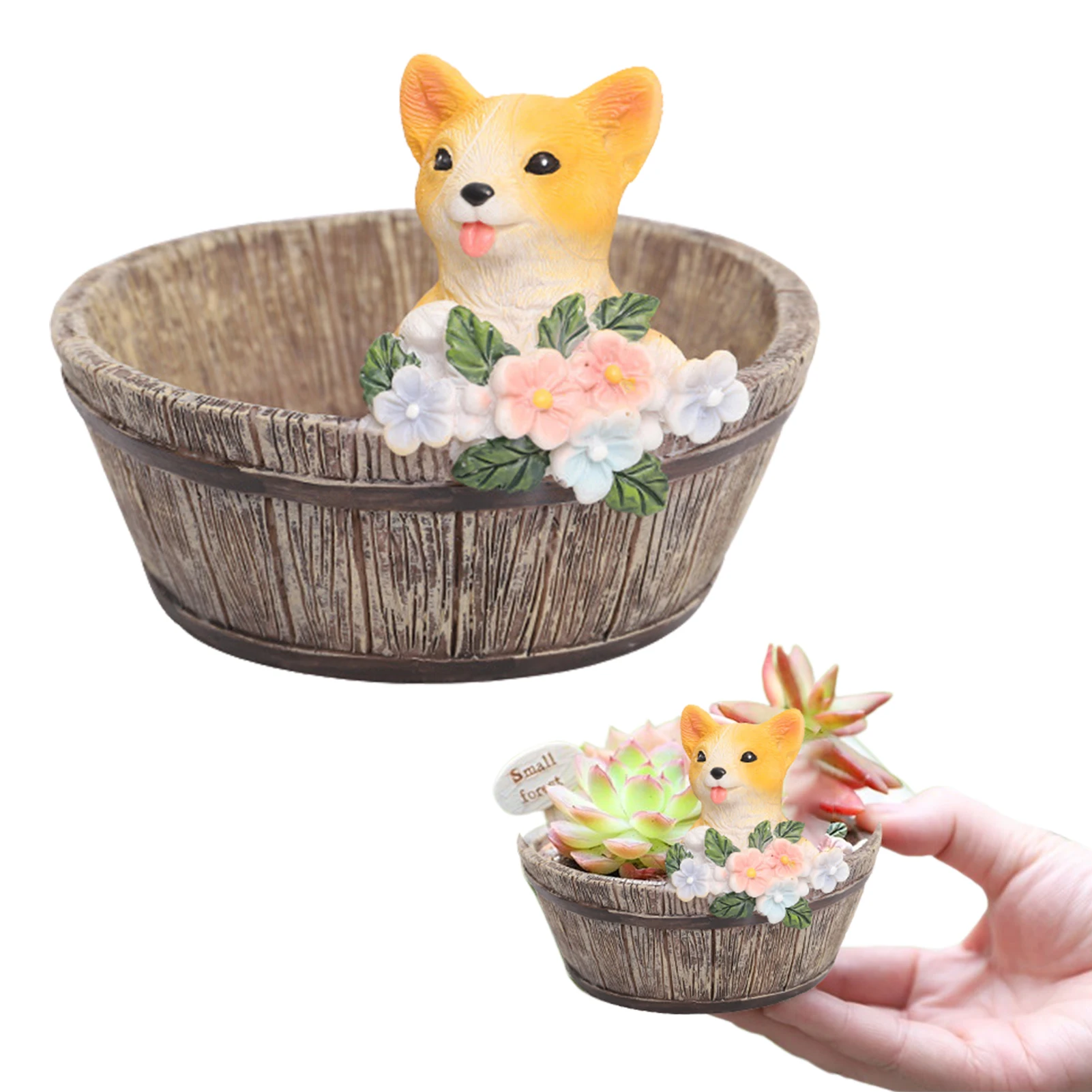 

Растительный горшок для суккулентов, деревенский горшок для животных, декоративные контейнеры для демонстрации воздушных растений и сукку...