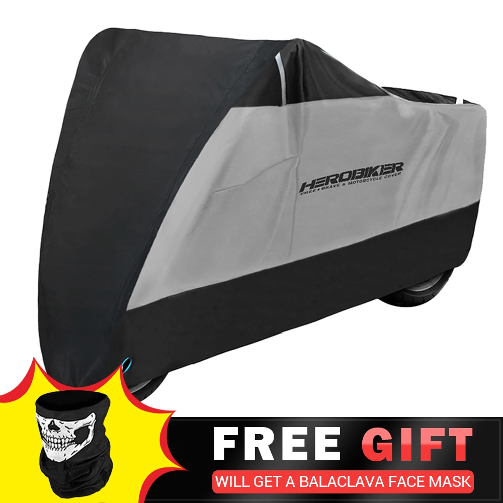 

HEROBIKER водонепроницаемый байкерский чехол для мотоцикла, чехол для мотоцикла, скутера, УФ-защита, пылезащитный мотоциклетный плащ