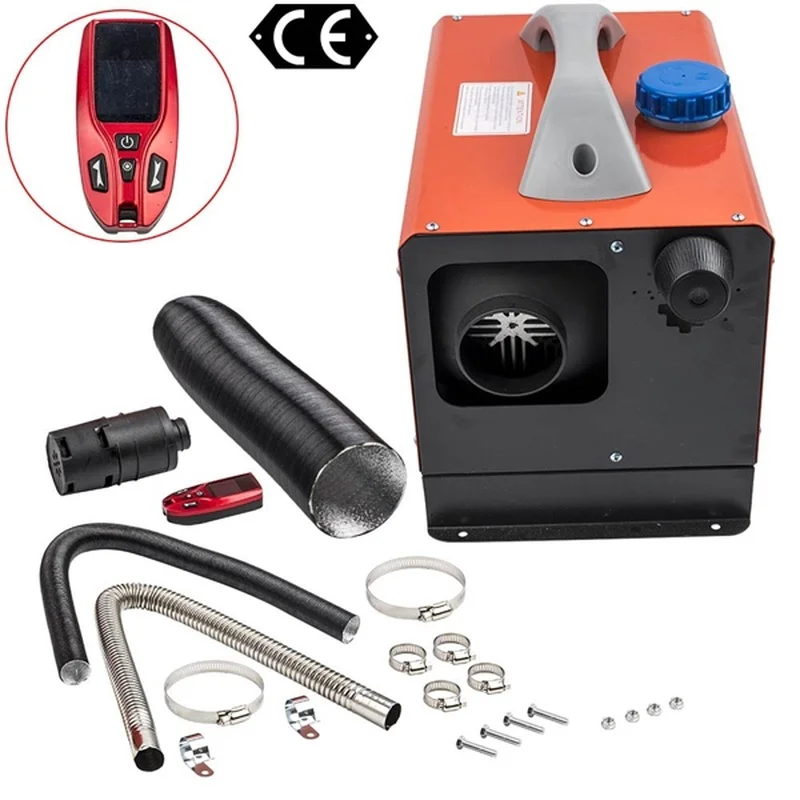 

Air diesel Heater LCD Remote 2KW-8KW 12V For Home Lorrys Boats Bus Van SUV Red