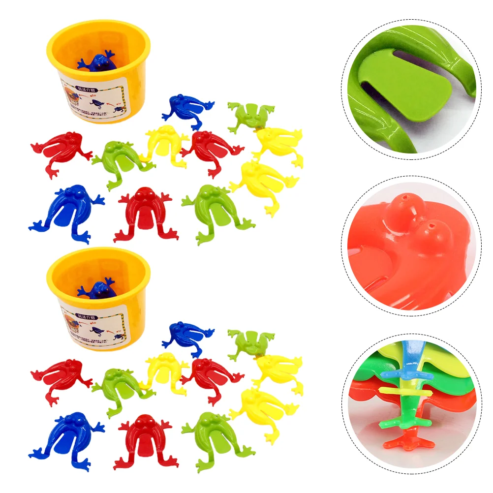 

Jumping Frog Toysfrogs Kids Pressingbouncinganimal Finger Game Party Educational Figure Model Hopping Funny Favors Bouncy Mini