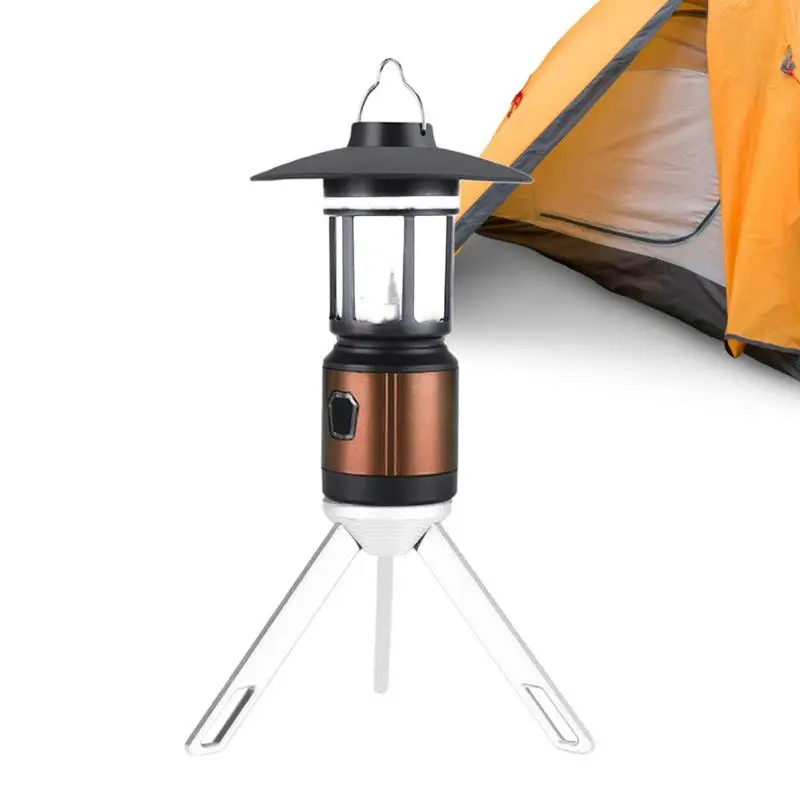 

Camping Lights For Tent Rechargeable Waterproof Power Display LED Lanterns Strong Light Garden Tent Light With Metal Hook