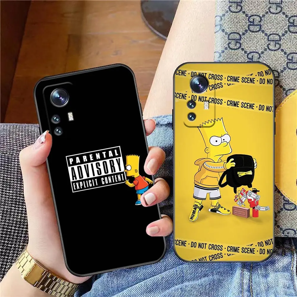 

Cartoon The Homer S-Simpsons Cover Phone Case For Xiaomi 11 11X 11T 12 12X Poco F1 X3 M3 F3 GT M4 X4 NFC Pro Lite 5G NE TPU Case