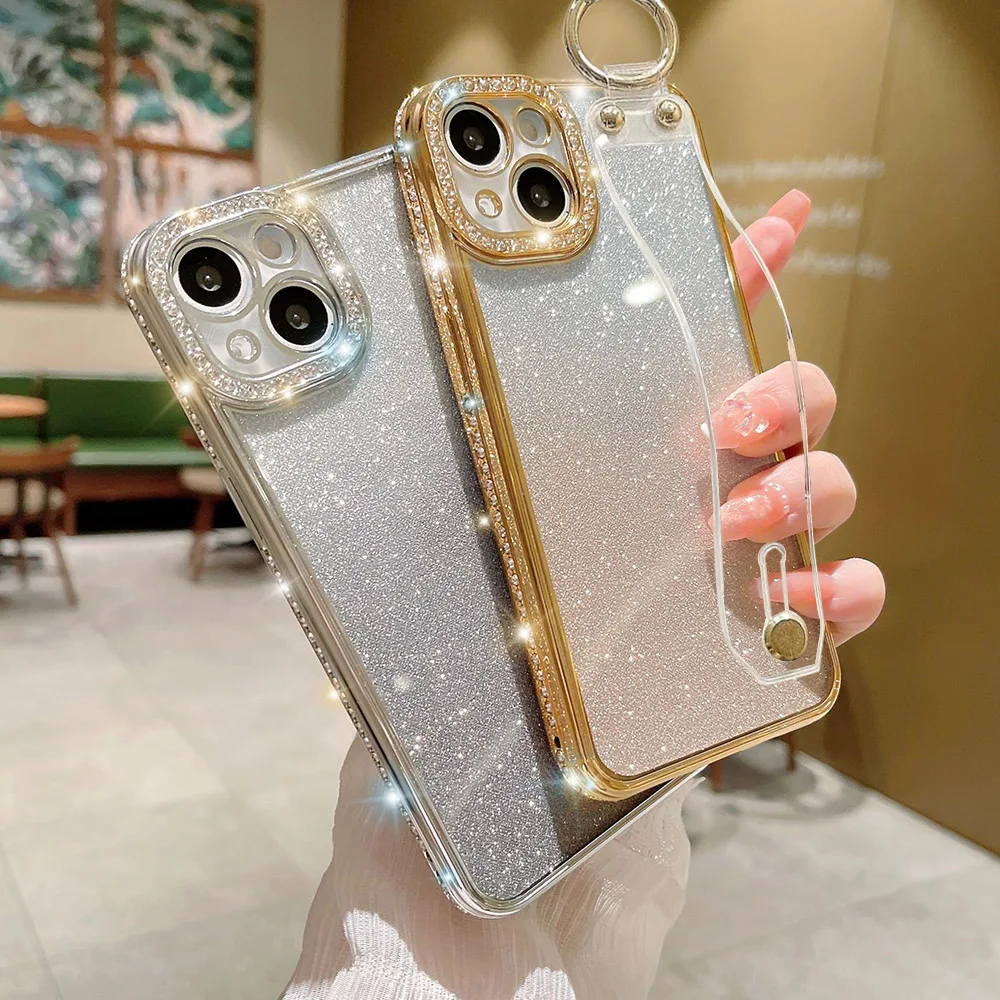 

Luxury Diamond Strap Phone Case For iPhone 14pro max 11 12 13Pro Max 14Pro Plus
