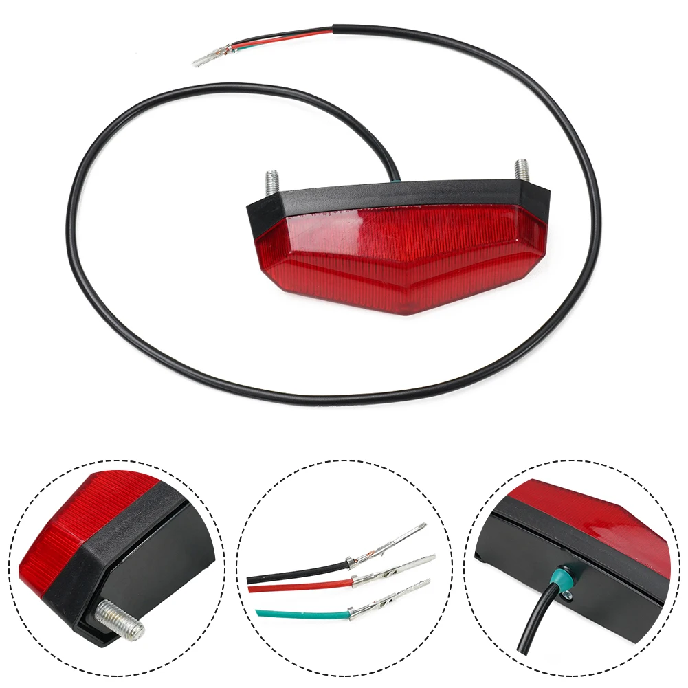 

Electric Vehicle Taillights LED Taillights Lithium Driving Flashing Battery Taillights 24-60V Electric Scooter Accessories