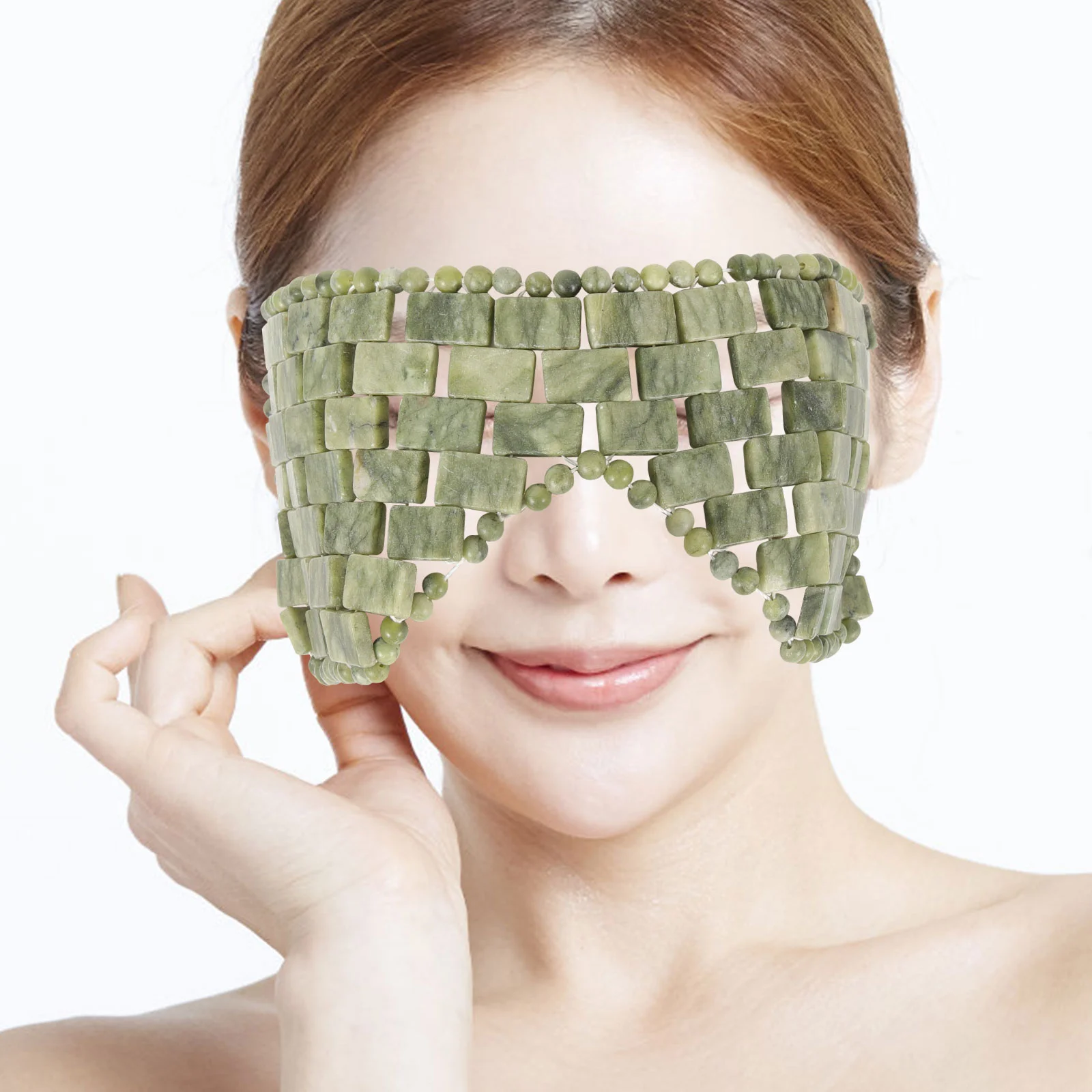 

Jade Blindfold Eye Tools Skincare Mask Sleeping Rest Patch Blinder Travel Cooling
